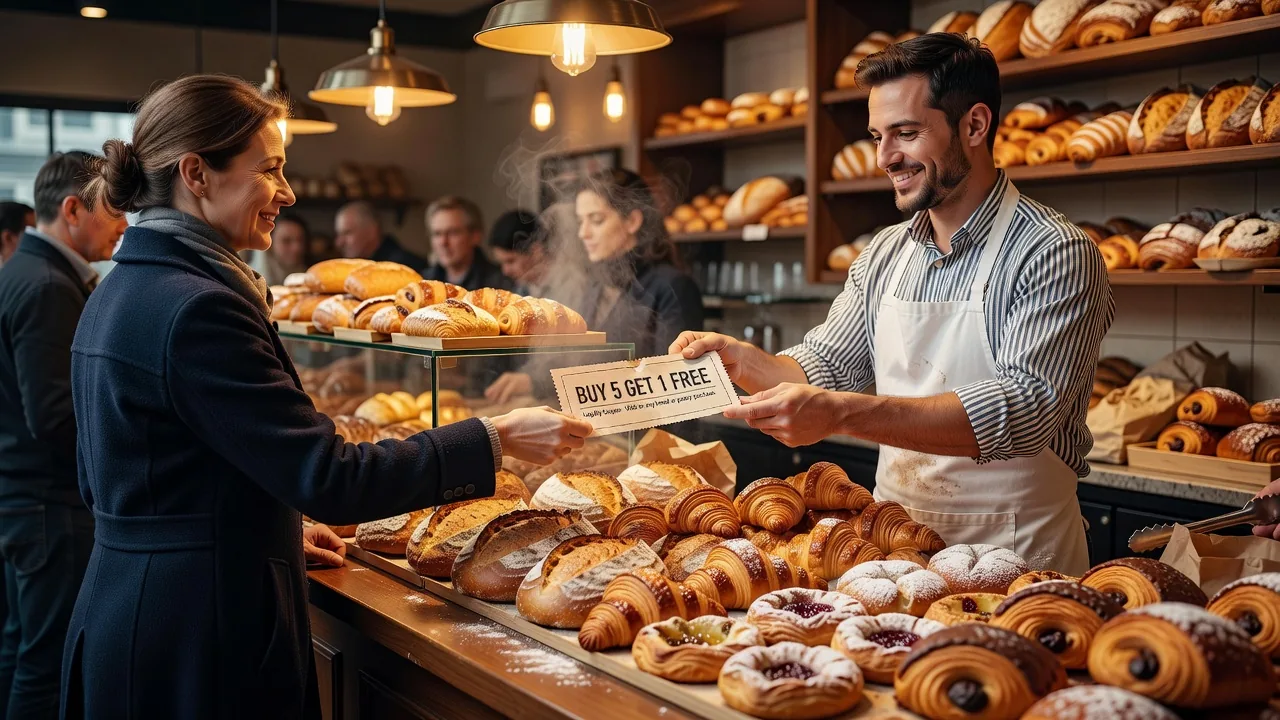 Bakery loyalty coupon for pastries