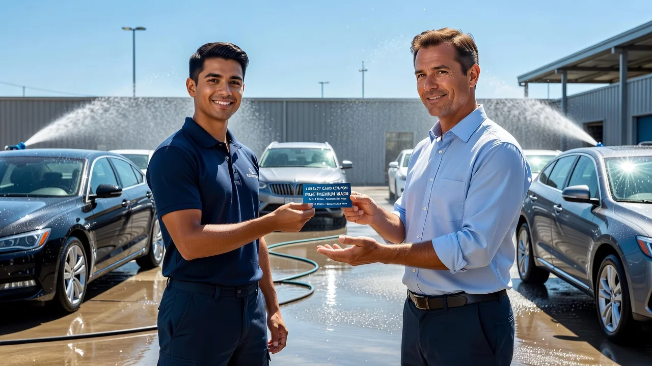 Car wash loyalty coupon