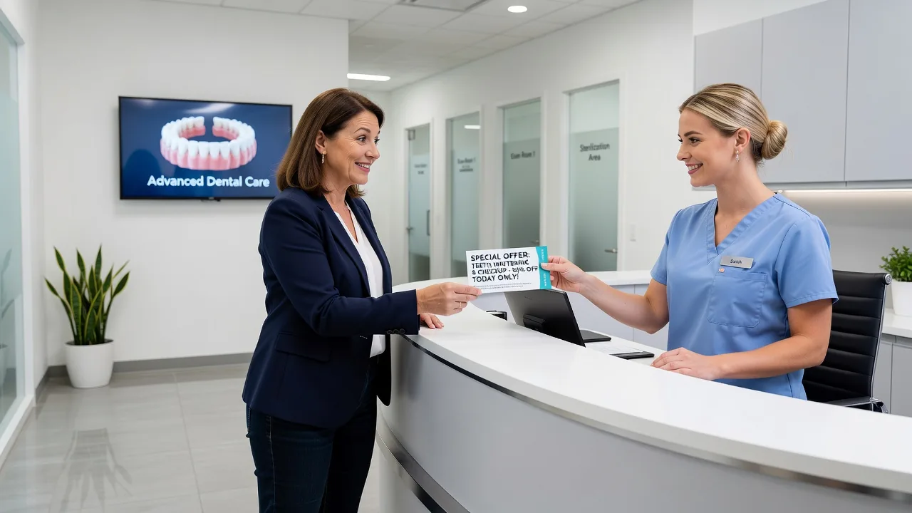 Dental clinic special offer coupon