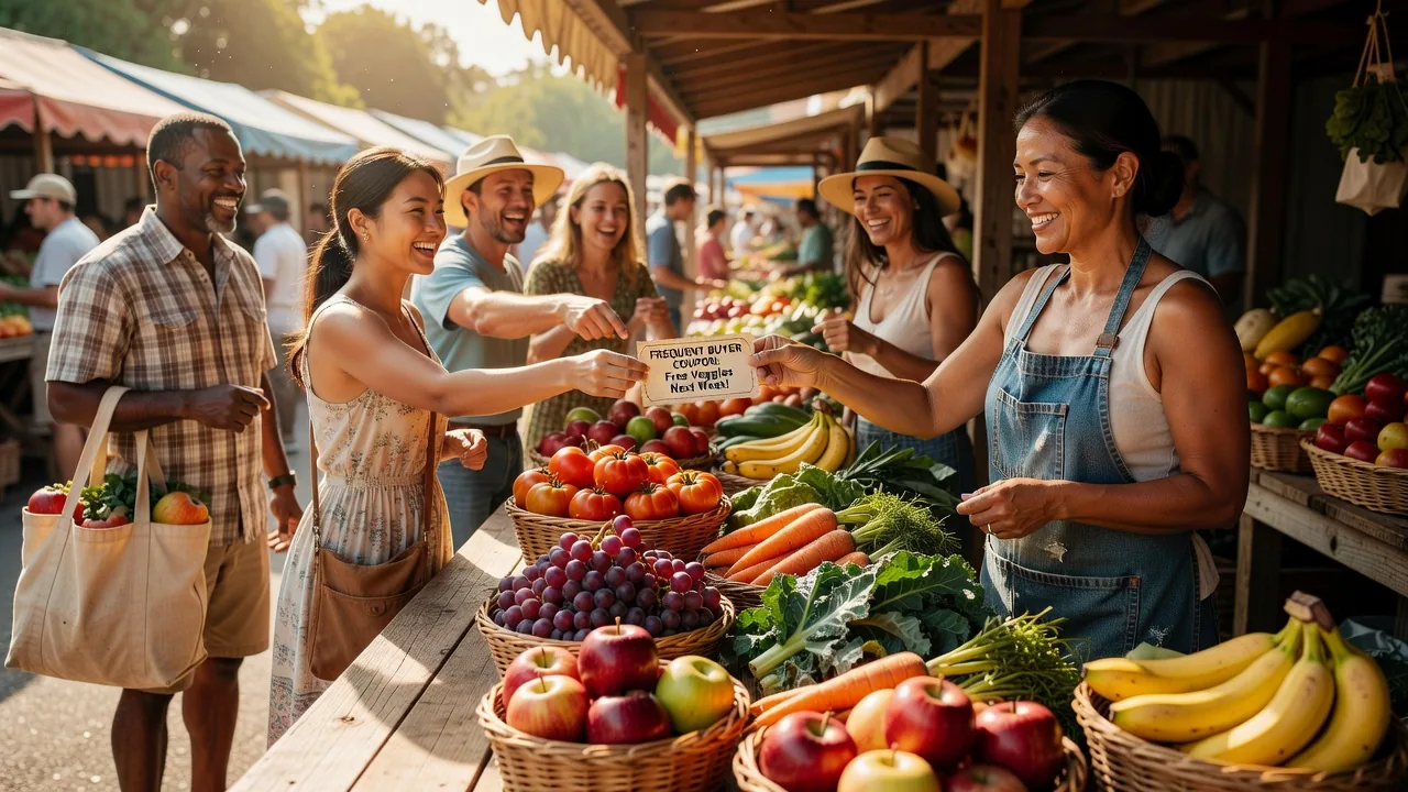 Farmers market frequent buyer coupon