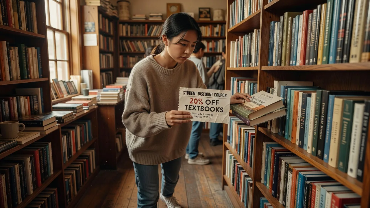 Student bookstore discount coupon